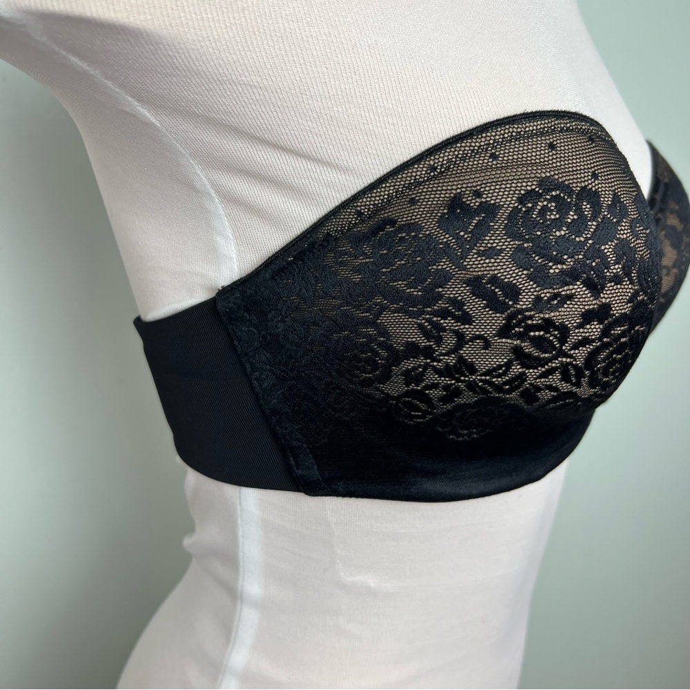 Soma Black Lace Strapless Bra - Picture 3 of 7